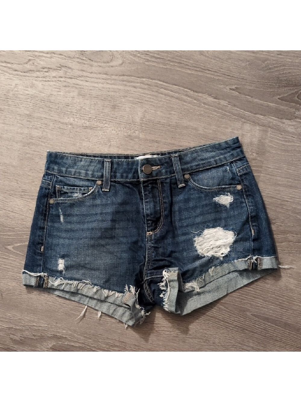 Paige Izza Destructed Jimmy Jimmy Shorts Size 25